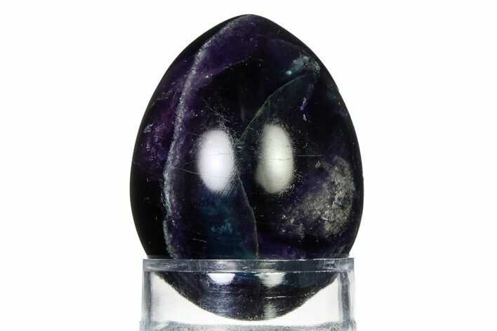 Polished Purple Fluorite Egg - Fluorescent! #322471